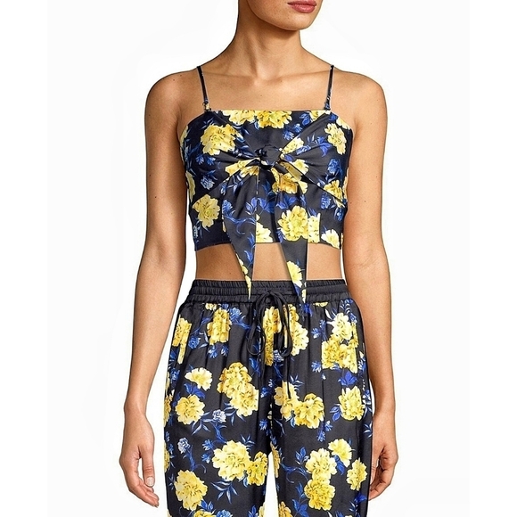 🌸 NEW Kendall + Kylie | Floral Tie Front‎ Cami, S - Picture 3 of 16